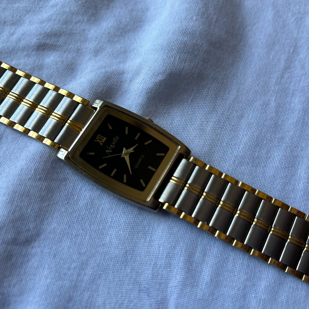 Novelle Quartz Silver & Gold Watch